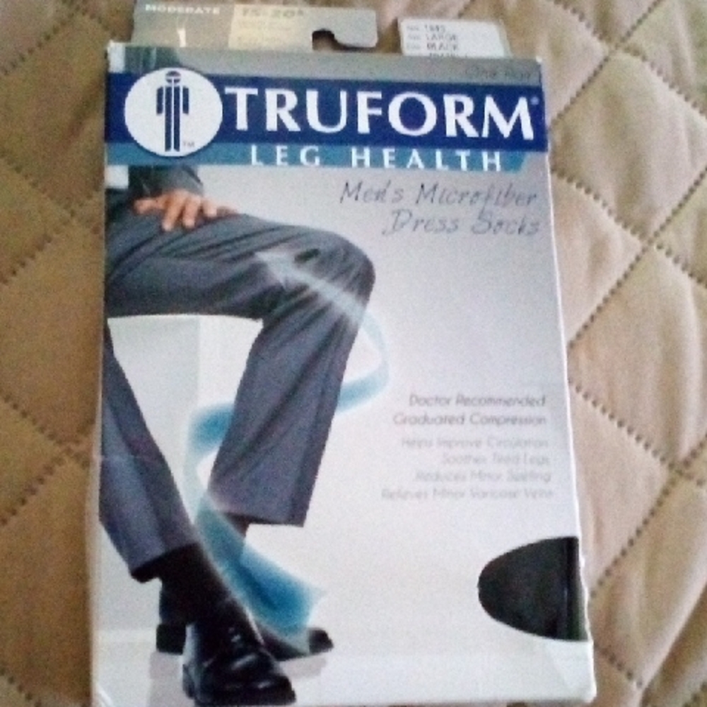 Men's Microfiber Dress Socks - Black
